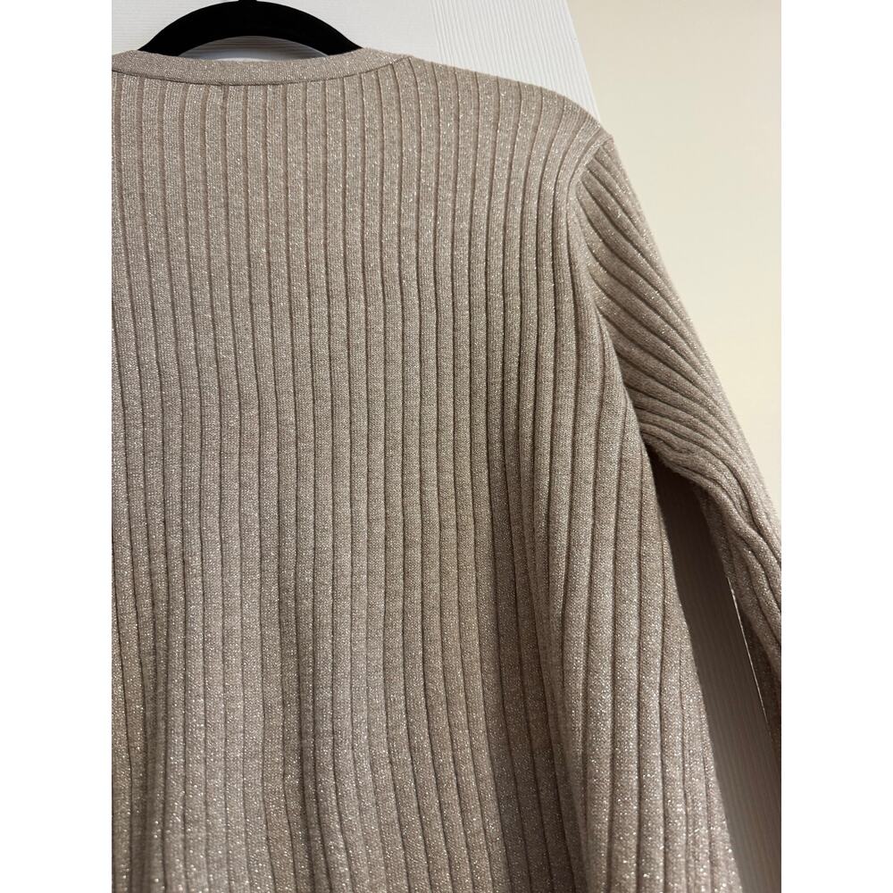 Gold Sparkly Cardigan Size XXl - Picture 5 of 5